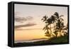 Sunset at Poipu Beach Kauai, Hawaii-Michael DeFreitas-Framed Stretched Canvas