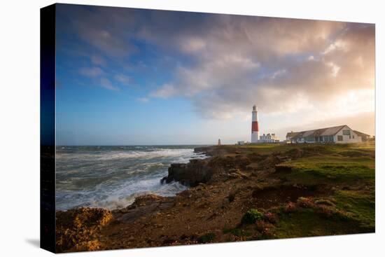 Sunset at Portland Bill in Dorset, England UK-Tracey Whitefoot-Stretched Canvas