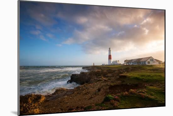 Sunset at Portland Bill in Dorset, England UK-Tracey Whitefoot-Mounted Photographic Print