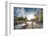 Sunset at Reichstag and River Spree, Berlin, Germany-Sabine Lubenow-Framed Photographic Print