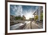 Sunset at Reichstag and River Spree, Berlin, Germany-Sabine Lubenow-Framed Photographic Print