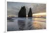 Sunset at Rialto Beach, La Push, Clallam county, Washington State-francesco vaninetti-Framed Photographic Print