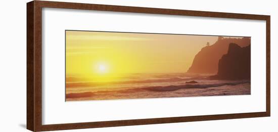 Sunset at Ruby Beach, Olympic National Park, Washington State.-Jaynes Gallery-Framed Photographic Print