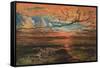 Sunset at Sea after a Storm-Francis Danby-Framed Stretched Canvas