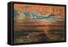Sunset at Sea after a Storm-Francis Danby-Framed Stretched Canvas