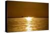 Sunset at Sea. Variety of Colors and Hues of the Rising Sun. Sea Landscape.-OlegRi-Stretched Canvas