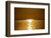 Sunset at Sea. Variety of Colors and Hues of the Rising Sun. Sea Landscape.-OlegRi-Framed Photographic Print