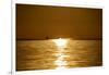 Sunset at Sea. Variety of Colors and Hues of the Rising Sun. Sea Landscape.-OlegRi-Framed Photographic Print