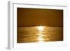 Sunset at Sea. Variety of Colors and Hues of the Rising Sun. Sea Landscape.-OlegRi-Framed Photographic Print