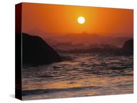 Sunset at Seal Rock: Oregon, USA-Michel Hersen-Stretched Canvas