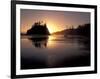 Sunset at Second Beach, Olympic National Park, Washington, USA-Jamie & Judy Wild-Framed Photographic Print