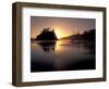 Sunset at Second Beach, Olympic National Park, Washington, USA-Jamie & Judy Wild-Framed Photographic Print