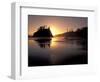 Sunset at Second Beach, Olympic National Park, Washington, USA-Jamie & Judy Wild-Framed Photographic Print