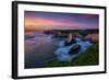 Sunset at Shark Tooth Cove, Santa Cruz California Coast-Vincent James-Framed Photographic Print