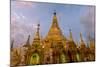 Sunset at Shwedagon Pagoda. Yangon. Myanmar-Tom Norring-Mounted Photographic Print