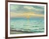 Sunset at Skagen beach-Michael Ancher-Framed Giclee Print