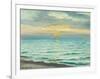 Sunset at Skagen beach-Michael Ancher-Framed Giclee Print