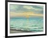 Sunset at Skagen beach-Michael Ancher-Framed Giclee Print