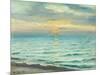 Sunset at Skagen beach-Michael Ancher-Mounted Giclee Print