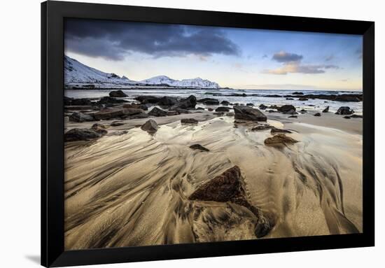 Sunset at Skagsanden Beach, Lofoten, Norway-ClickAlps-Framed Photographic Print