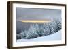 Sunset at Ski Slopes in Winter Mountains Stowe Vt-FashionStock-Framed Photographic Print