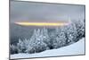 Sunset at Ski Slopes in Winter Mountains Stowe Vt-FashionStock-Mounted Photographic Print