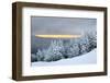 Sunset at Ski Slopes in Winter Mountains Stowe Vt-FashionStock-Framed Photographic Print