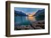 Sunset at St. Mary Lake, Glacier National Park, MT-kan_khampanya-Framed Premium Photographic Print