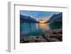 Sunset at St. Mary Lake, Glacier National Park, MT-kan_khampanya-Framed Photographic Print