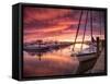 Sunset at Stuart Marina, Florida-Frances Gallogly-Framed Stretched Canvas