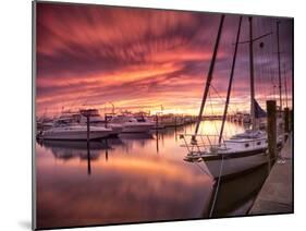 Sunset at Stuart Marina, Florida-Frances Gallogly-Mounted Photographic Print