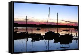 Sunset At Sturgeon Bay, Door County, Wisconsin '12-Monte Nagler-Framed Stretched Canvas