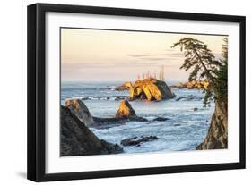 Sunset at Sunset Bay-Stan Hellmann-Framed Photo