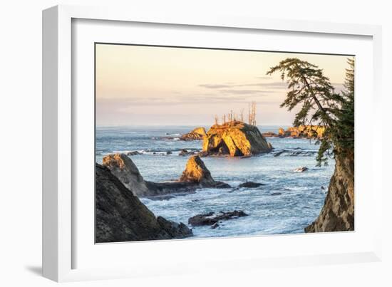 Sunset at Sunset Bay-Stan Hellmann-Framed Photo