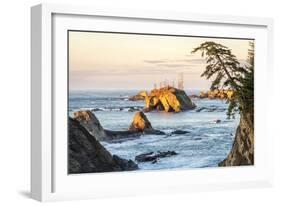 Sunset at Sunset Bay-Stan Hellmann-Framed Photo