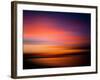 Sunset at the Beach. Blurred Panning Motion. Abstract-mervas-Framed Photographic Print