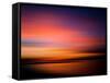 Sunset at the Beach. Blurred Panning Motion. Abstract-mervas-Framed Stretched Canvas