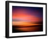 Sunset at the Beach. Blurred Panning Motion. Abstract-mervas-Framed Photographic Print