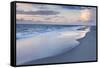 Sunset at the Beach of Kampen, Sylt Island, Schleswig Holstein, Germany, Europe-Markus Lange-Framed Stretched Canvas