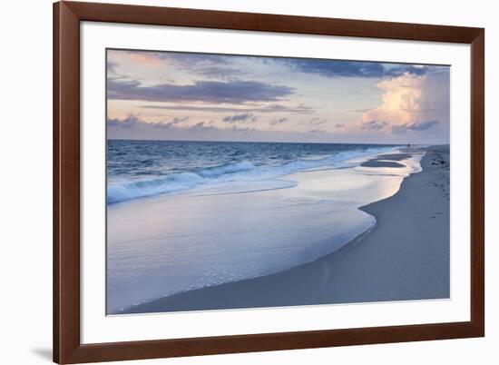 Sunset at the Beach of Kampen, Sylt Island, Schleswig Holstein, Germany, Europe-Markus Lange-Framed Photographic Print