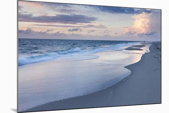 Sunset at the Beach of Kampen, Sylt Island, Schleswig Holstein, Germany, Europe-Markus Lange-Mounted Photographic Print