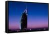 Sunset at the Burj Al Arab, Dubai, United Arab Emirates-Bill Bachmann-Framed Stretched Canvas