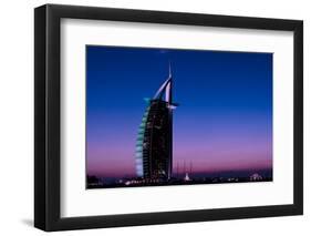 Sunset at the Burj Al Arab, Dubai, United Arab Emirates-Bill Bachmann-Framed Photographic Print
