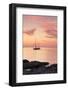 Sunset at the Coast Near Centuri Port, Corsica, France, Mediterranean, Europe-Markus Lange-Framed Premium Photographic Print