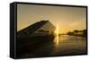 Sunset at the Dockland-cooleisbaer-Framed Stretched Canvas