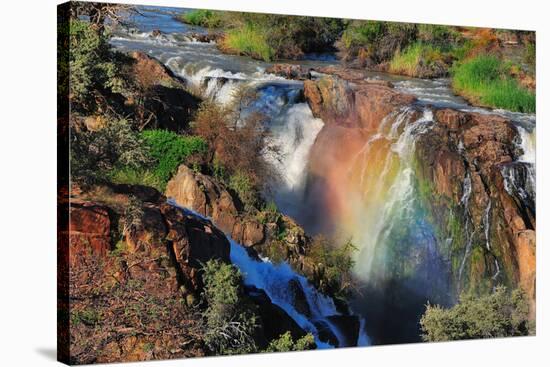 Sunset at the Epupa Waterfall, Namibia-Grobler du Preez-Stretched Canvas