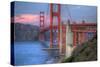 Sunset at The Gate, Golden Gate Bridge, San Francisco-Vincent James-Stretched Canvas
