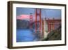 Sunset at The Gate, Golden Gate Bridge, San Francisco-Vincent James-Framed Photographic Print