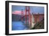 Sunset at The Gate, Golden Gate Bridge, San Francisco-Vincent James-Framed Photographic Print