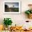 Sunset at the Gate of a Bonito Farm, with Rolling Hills in the Background-Alex Saberi-Framed Photographic Print displayed on a wall